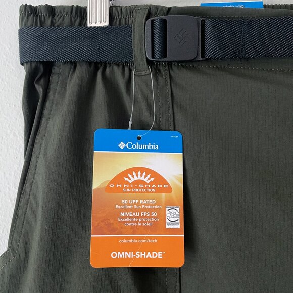 Columbia Omni Shield Landroamer Ripstop Pants II Size L Belted NWT - Picture 12 of 14